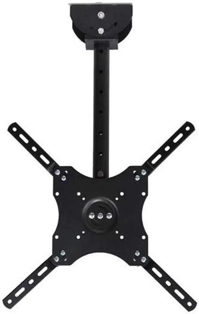 Main image of VideoSecu Heavy Duty Ceiling TV Mount Tilt Swivel Rotate Bracket for most 26-65" LCD LED Plasma HDTV with Max VESA 400x400mm, Loading 66lbs, Height Adjustment & Fits Flat or Vaulted Ceiling mai