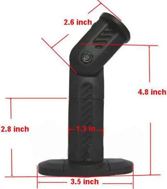 Alt view image 5 of 5 - VideoSecu 6 Black Deluxe Speaker Mounts / Brackets for satellite speakers on Wall and Ceiling 1YS