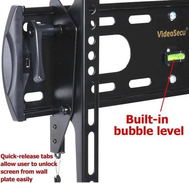 Alt view image 3 of 5 - VideoSecu Tilt TV Wall Mount for most Samsung VIZIO Sharp Toshiba Insignia Phillips Sansui 26-47 inch LCD LED Flat Panel Screen with VESA 400x400mm Low Profile Bracket 1XP