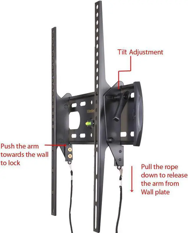 Alt view image 3 of 5 - VideoSecu Tilt TV Wall Mount for Samsung most 26-47 inch LCD LED Plasma Flat Panel Screens with VESA 400x400/ 300x300mm 1XP