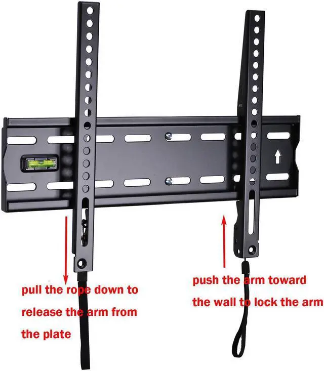 Alt view image 4 of 7 - VideoSecu Flat TV Wall Mount for Sharp Sony 32 39 40 42 46 47 48 49 50 inch LCD LED UHD HDTV Plasma, Low Profile Bracket with Max VESA 400x400mm, Loading 110lbs 1RX