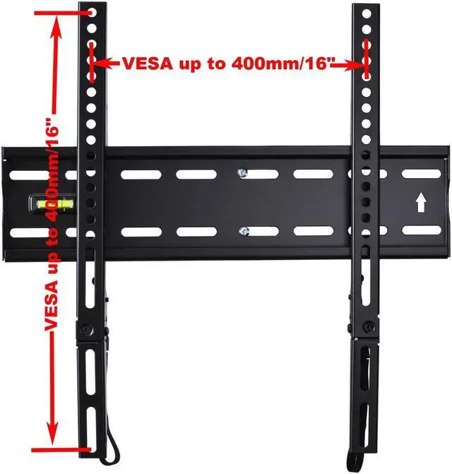 Alt view image 4 of 5 - VideoSecu TV Wall Mount for Toshiba 26-50 inch LCD LED Plasma HDTV with VESA 400x400/ 300x300/ 200x200mm, Low Profile 1", Heavy Duty TV Bracket 1RX