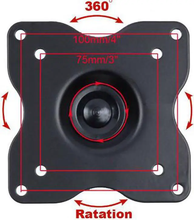 Alt view image 5 of 6 - VideoSecu LCD LED Monitor TV Wall Mount Tilt Swivel Rotate Bracket for 15-29 inch Flat Panel Screen Display with VESA 100x100, Max load 44lbs, Level Adjustment Heavy Duty TV Mount ML411B W27