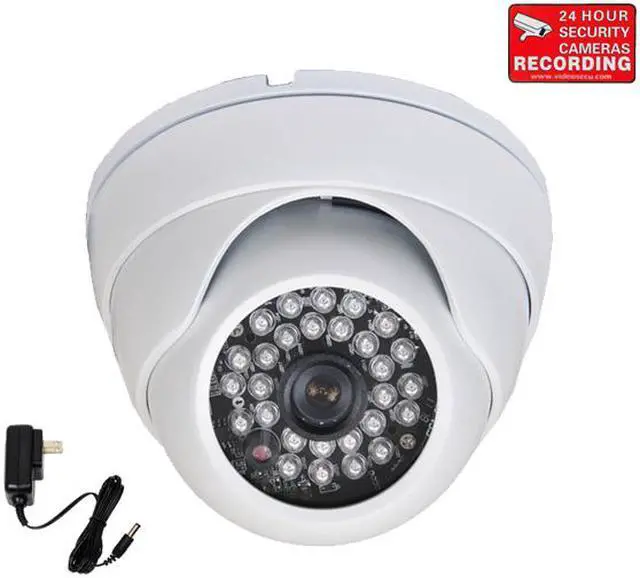 Main image of VideoSecu Built-in 1/3" SONY Effio CCD Security Camera Wide Angle Lens Outdoor Indoor Weatherproof Vandal Proof IR Day Night Vision 600TVL with Free Power Supply for CCTV Surveillance DVR System WQS