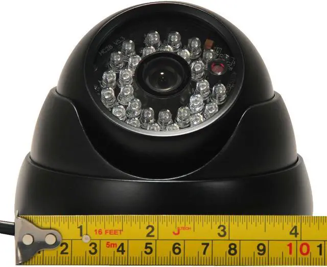 Alt view image 2 of 3 - VideoSecu Outdoor Indoor Weatherproof IR Day Night Vision Security Camera Built-in 1/3" SONY Effio CCD 600TVL 3.6mm Wide Angle Lens with Power Supply and Cable for Surveillance DVR System WR3
