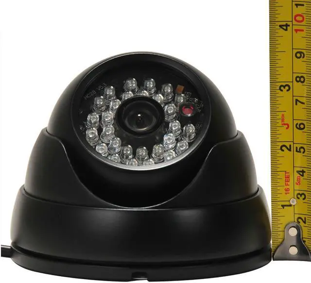 Alt view image 3 of 3 - VideoSecu 4 Pack Outdoor Indoor Weatherproof Security Camera IR Day Night Vision 28 LEDs Built-in 1/3" SONY Effio CCD 600TVL 3.6mm Wide Angle Lens with 4 Power Supply WQ9