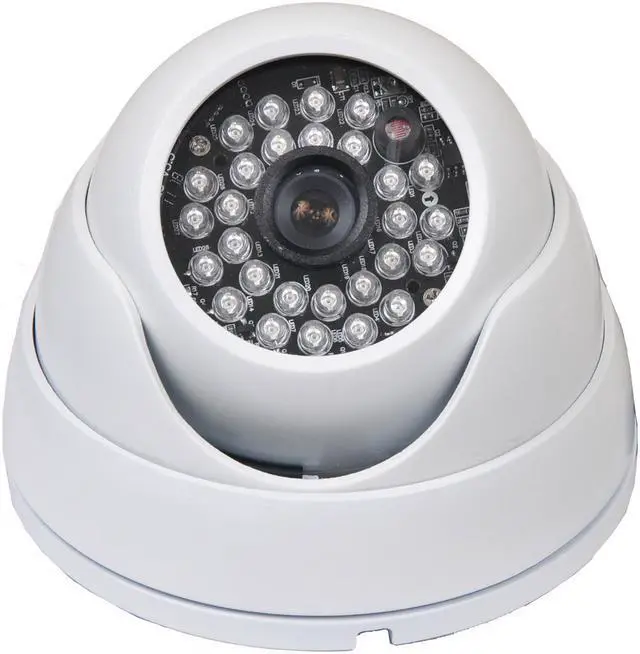 Alt view image 2 of 3 - VideoSecu 2 Pack Built-in 1/3" Sony Effio CCD Indoor Outdoor Weatherproof Infrared Security Camera 600TVL IR Day Night Vision 3.6mm Wide Angle Vandal Proof with 2 Power Supply WQV