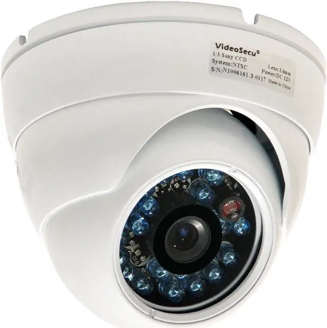 Alt view image 2 of 2 - VideoSecu 8 Pack Builit-in 1/3" SONY CCD Security Camera Weatherproof Outdoor vandal Proof IR Night Vision 600 TV Lines 3.6 mm Wide Angle View with 8 Power Supply for CCTV Surveillance DVR System A58