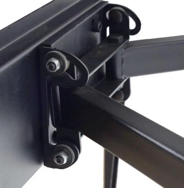 Alt view image 7 of 10 - VideoSecu Dual Arm TV Wall Mount for Samsung 32-60" LED LCD HDTV UHD Plasma Flat Panel Screens, Tilt Swivel TV Mount with VESA 600x400mm Articulating Full Motion Bracket BK7
