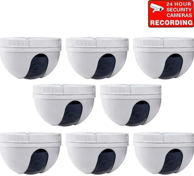 Main image of VideoSecu 8 Pack Dome Indoor CCD Security Camera 420TVL 3.6mm Wide Angle Lens for CCTV Home DVR Surveillance System AE2