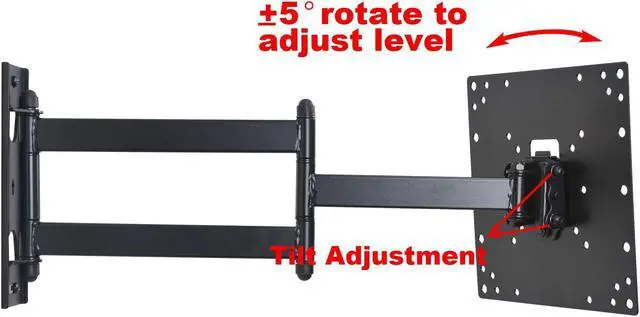 Alt view image 3 of 7 - VideoSecu Tilt Swivel Articulating TV Monitor Wall Mount for SCEPTRE 32 inch LCD LED HDTV X322BV-HDR+ E320BV-FHDD E320GV-FHD E325BD-HD E325BV-FHDD E325BV-FMD E325BV-FMDU E325BV-HDR E325BV-HDU AB4