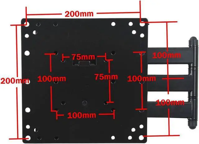 Alt view image 5 of 7 - VideoSecu Articulating Arm Tilt Swivel TV Wall Mount SCEPTRE 32" LCD LED 3D HDTV Flat Panels H322BV-HDR P322BV-HDR X322BV-HDR X322PV-HDR X322UV-HDR X322WV-HDR X325BV-FMDR X325BV-FMQR X328BV-HDR AB4