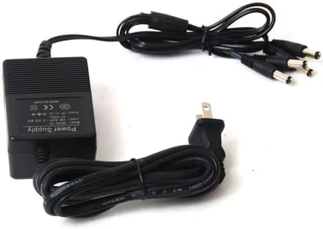 Alt view image 3 of 3 - VideoSecu CCTV Surveillance 2 Pack 4 Channel 12V DC 2000mA Power Adapter AC 100V-240V to DC 12V for Security Camera A93