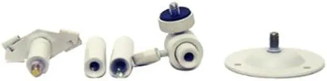 Alt view image 3 of 5 - VideoSecu 2 Pack Universal 2" - 6" Tilt Adjustable Metal Wall Ceiling Video Camera Mount Bracket for CCTV Surveillance Security Camera 1SH