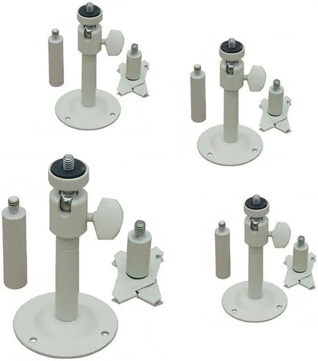 Main image of VideoSecu 4 Pack Universal 2" - 6" Tilt Adjustable Metal Wall Ceiling Video Camera Mount Bracket for CCTV Surveillance Security Camera 1S8