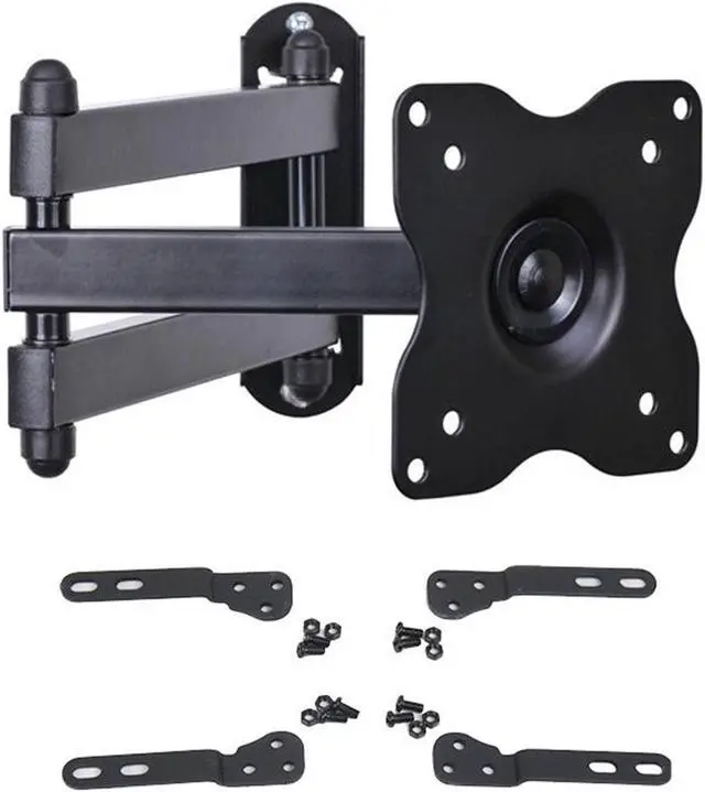 Alt view image 2 of 5 - VideoSecu Swivel Tilt Rotate TV Wall Mount for 15 19 24 29 32 37" LED LCD UHD HDTV Full Motion Articulating Arm TV Bracket with VESA 200x200/100x100, Max load 44lbs, Heavy Duty WS2