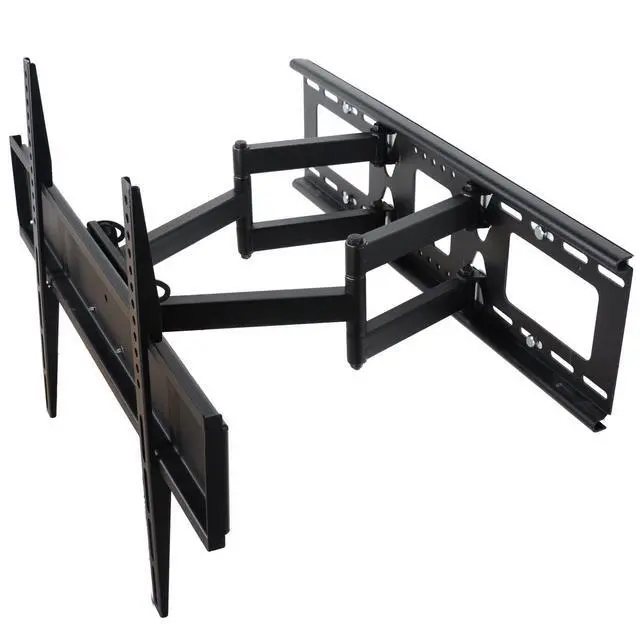 Alt view image 3 of 11 - VideoSecu Tilt Swivel Dual Arm TV Wall Mount for most 32 37 42 47 50 55 60" LCD LED HDTV UHD, Articulating TV Mount Bracket with loading 135lbs, Long Extension 16"/ Level Adjustment BK7