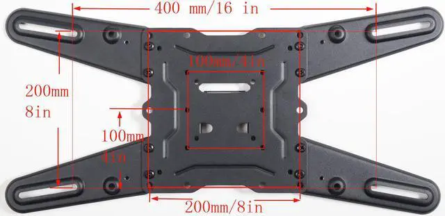 Alt view image 4 of 6 - VideoSecu Tilt Swivel TV Wall Mount for Samsung 32 40 46 48 50 55" LCD LED HDTV with VESA 400x400/ 300x300/ 200x200mm, Cable management/ Level adjustment BJZ
