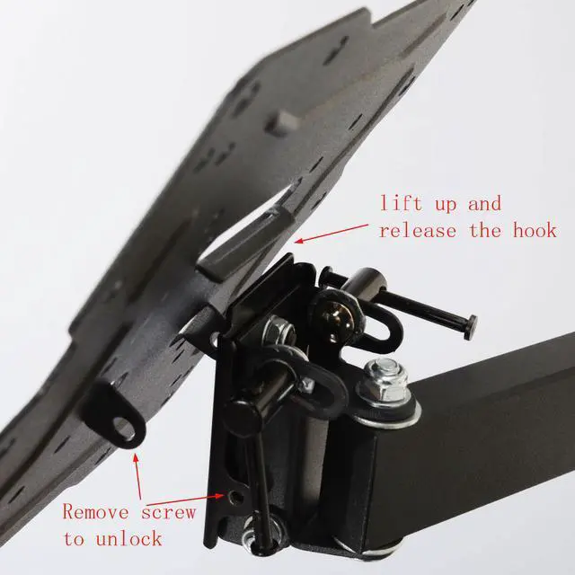 Alt view image 2 of 7 - VideoSecu Heavy Duty Tilt Swivel TV Wall Mount for Samsung most 22 29 32 37 39 40 43 46 48 50 55" LED UHD HDTV with loading 88lbs, Max VESA 400x400mm, long extension 20" BJZ