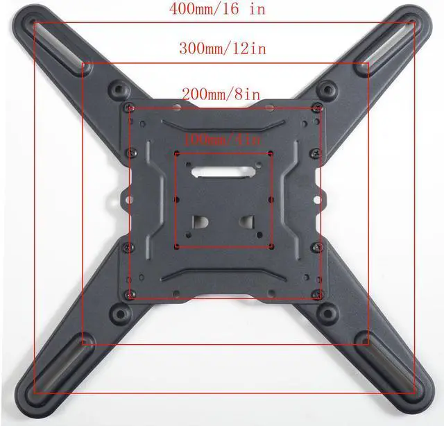 Alt view image 6 of 6 - VideoSecu Articulating Arm Full Motion Tilt Swivel TV Wall Mount for most 26-55" LCD LED Vizio D50u-D1 P502ui-B1E D55U-D1 M55-D0 Sansui SLED5018 SLED5516, VESA 400x400/ 300x300/ 200x200 BJZ