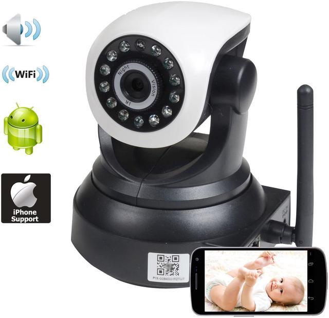 VideoSecu Baby Monitor and Security IP Network Camera Audio Video Wi-Fi Wireless iPhone iPad Android and PC, Home Surveillance Camera Pan Tilt Infrared Night Vision AF1 Health &