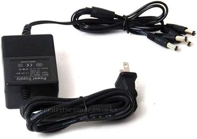 Alt view image 2 of 2 - VideoSecu 4 Channel 12V DC 2000mA Power Adapter AC 100V-240V to DC 12V for CCTV Surveillance Security Camera DVR System BF3