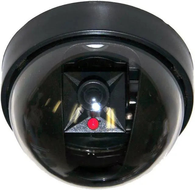 Alt view image 2 of 2 - VideoSecu 8 Pack Fake Security Camera CCTV Dome Home Surveillance Dummy Camera with Flashing Blinking LED Light Simulated BFW