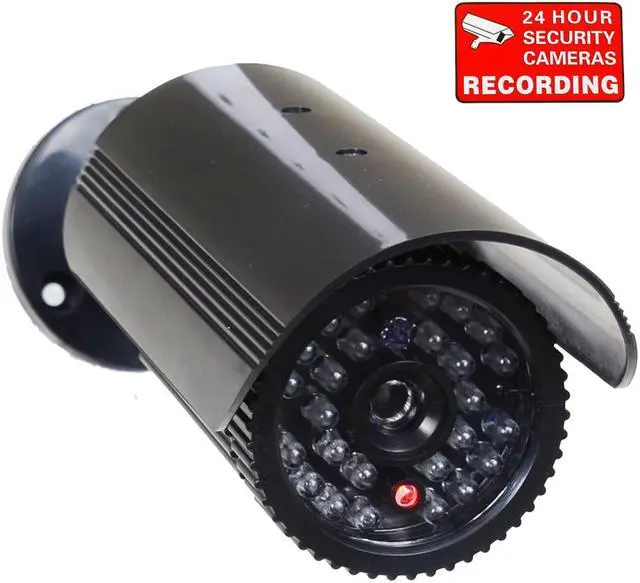 Alt view image 2 of 2 - VideoSecu 10 Packs of Fake Security Camera Bullet Dummy Infrared IR LED Light for CCTV Home Surveillance with Blinking Flashing Light BFX