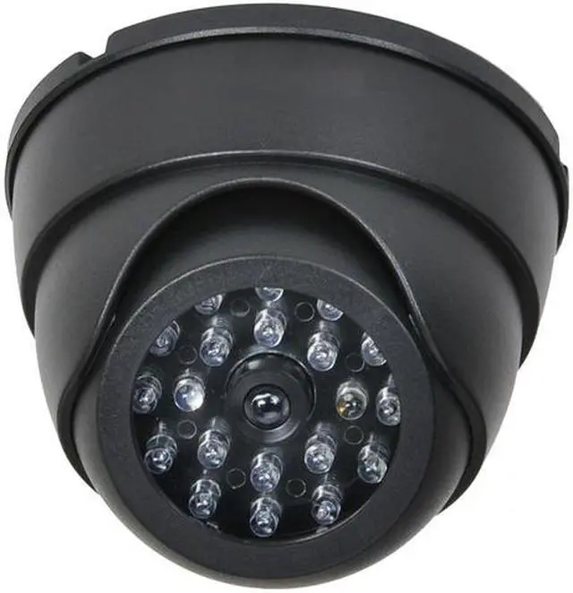 Alt view image 2 of 3 - VideoSecu 4 Packs of Dummy Dome Surveillance Camera Fake Infrared IR LED CCTV Imitation Simulated Home Security Camera with Blinking Flashing Light Indoor BFT
