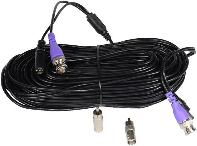 Alt view image 4 of 5 - VideoSecu 100ft HD Security Camera BNC Video Power Cable Pre-made All-in-One Cord for CCTV DVR Surveillance System HD Security Camera 960P/720P, TVI, CVI, AHD Analog Camera Free BNC RCA Connectors B5I