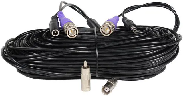 Alt view image 3 of 5 - VideoSecu 100ft HD Security Camera BNC Video Power Cable Pre-made All-in-One Cord for CCTV DVR Surveillance System HD Security Camera 960P/720P, TVI, CVI, AHD Analog Camera Free BNC RCA Connectors B5I