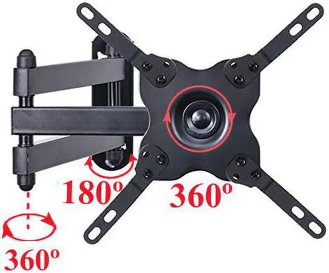 Alt view image 5 of 5 - VideoSecu Tilt Swivel Rotate TV Monitor Wall Mount for most 17- 37" Plasma LCD LED TV, some LED up to 39" with 200x200/ 100x100/ 75x75mm for Toshiba 32L220U Westinghouse WD32HB1120-C LG 32LH570B WS2