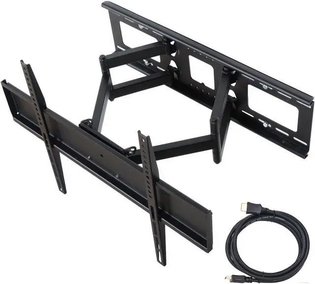 Alt view image 2 of 9 - VideoSecu Dual Arm TV Wall Mount for Samsung 32-60" LED LCD HDTV UHD Plasma Flat Panel Screens, Tilt Swivel TV Mount with VESA 600x400mm Articulating Full Motion Bracket BK7