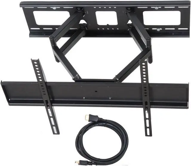 Alt view image 3 of 7 - VideoSecu Dual Arm Full Motion TV Wall Mount 40 46 47 49 50 55 60" LCD LED HDTV Plasma for Sony XBR-55X800B KDL60R510A KDL-60R510A Tilt Swivel TV Mount Bracket with VESA 600x400mm, loading 135lbs BK7