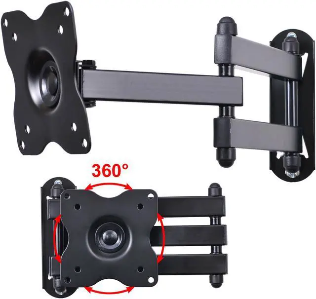 Alt view image 5 of 7 - VideoSecu Full Motion TV Wall Mount for most 15-29 inch LED HDTV LCD Flat Panel Screens TV Mount Bracket with VESA 100x100 / loading 44lbs 1KX