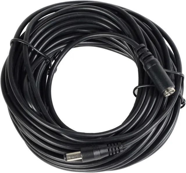 Alt view image 6 of 6 - VideoSecu 33ft CCTV Security Camera 12V DC Power Supply Cable Pigtail Plug Extension Cord 2.1mm x 5.5mm for Surveillance DVR System W2U
