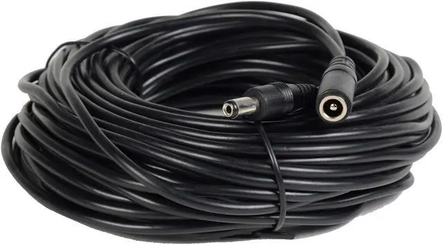 Alt view image 3 of 4 - VideoSecu 50ft 12V DC Power Adapter Pigtail Plug Extension Cable 2.1mm x 5.5mm for CCTV Surveillance Camera W3J