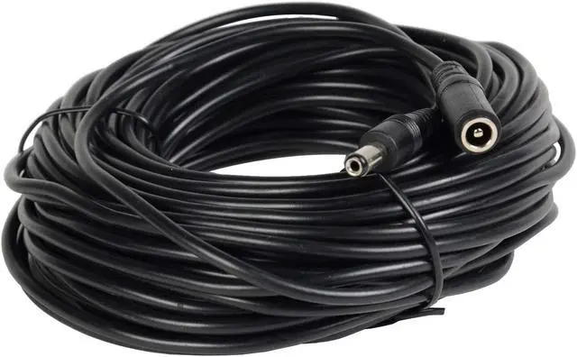Alt view image 2 of 4 - VideoSecu 50ft 12V DC Power Adapter Pigtail Plug Extension Cable 2.1mm x 5.5mm for CCTV Surveillance Camera W3J