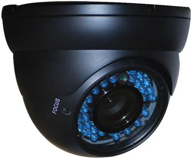 Alt view image 3 of 3 - VideoSecu CCTV CCD Security Camera IR Day Night Vision 36 LEDs 4-9mm Varifocal Lens Indoor Outdoor Weatherproof with Power Supply, Cable and Audio Microphone chu