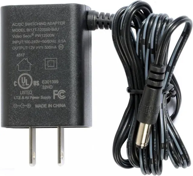 Alt view image 3 of 5 - VideoSecu 4 Pack Security Camera Power Supply 12V DC 500mA Regulated Switching Adapter CCTV Surveillance WVN