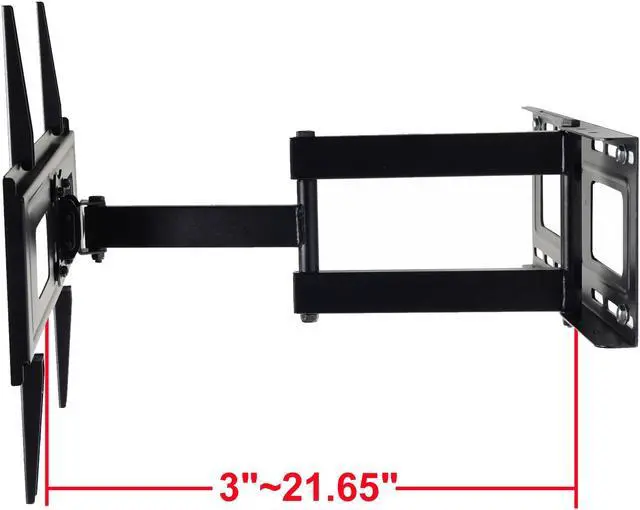 Alt view image 4 of 7 - VideoSecu Full Motion Tilt Swivel Extension TV Wall Mount for most 32"-60" SAMSUNG VIZIO Sharp Sansui Insignia LCD LED HDTV UHD OLED Plasma with VESA 600x400/ 400x400/ 300x300mm BR5