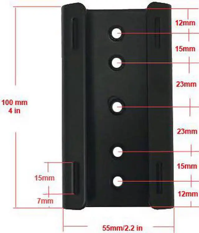 Alt view image 3 of 7 - VideoSecu Pole Mounting Bracket Compatible with TV Monitor Wall Mount or DVD Mount for Security Camera Housings CCTV Security Cameras Wall Mount Bracket A3H