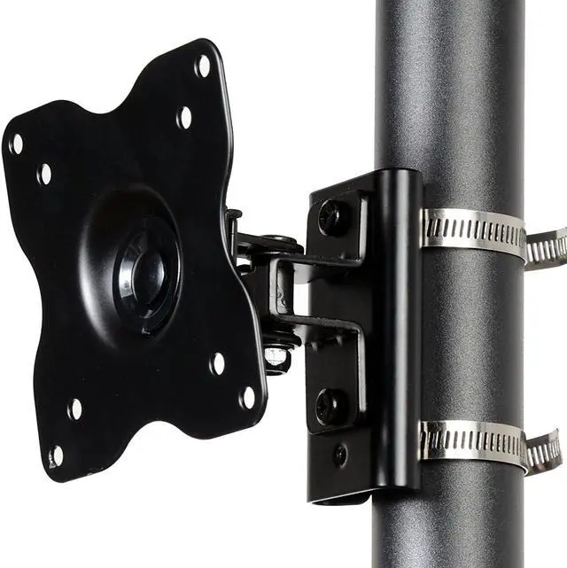 Alt view image 6 of 7 - VideoSecu Pole Mounting Bracket Compatible with TV Monitor Wall Mount or DVD Mount for Security Camera Housings CCTV Security Cameras Wall Mount Bracket A3H