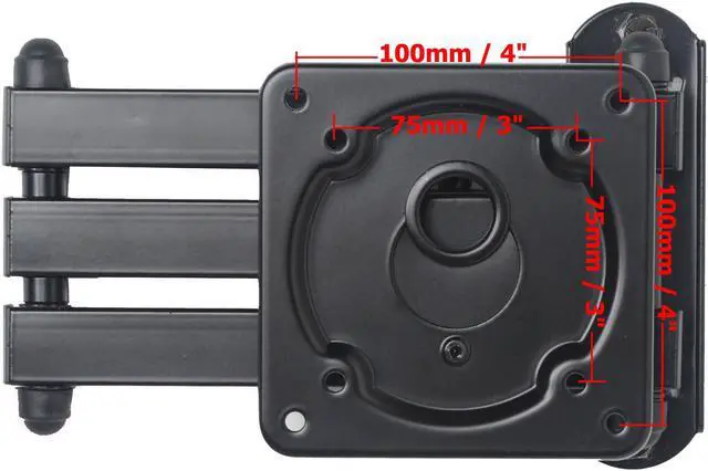 Alt view image 4 of 5 - VideoSecu Full Motion TV Wall Mount for VIZIO 19 22 23 24 26 27 28 29" D24-D1 D24hn-D1 D24h-E1 D24hn-E1 E28H-C1 E291-A1 LED LCD HDTV Articulating Tilt Swivel Bracket B0Y