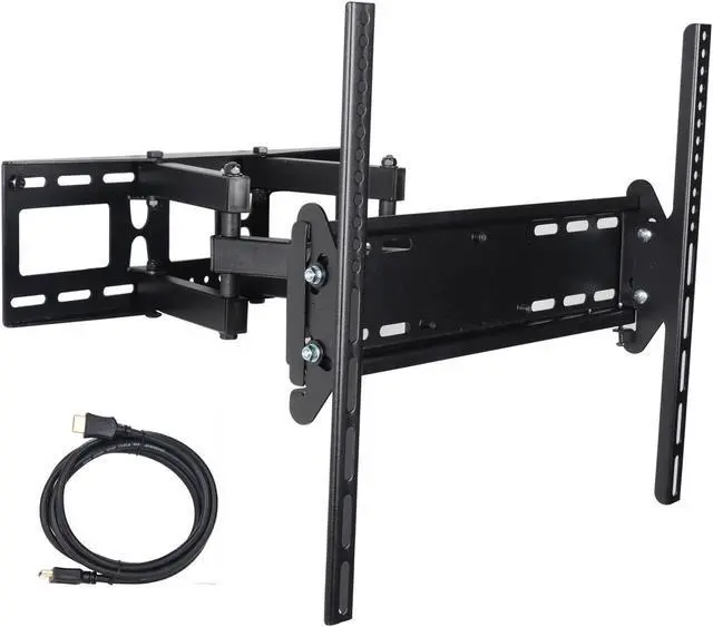 Main image of VideoSecu Dual Arm Full Motion Tilt Swivel TV Wall Mount for Sharp 55 inch LCD LED UHD LC-55UB30U LC-55LE653U LC-55LE643U Heavy Duty Articulating Bracket with Max VESA 400x400mm BGW