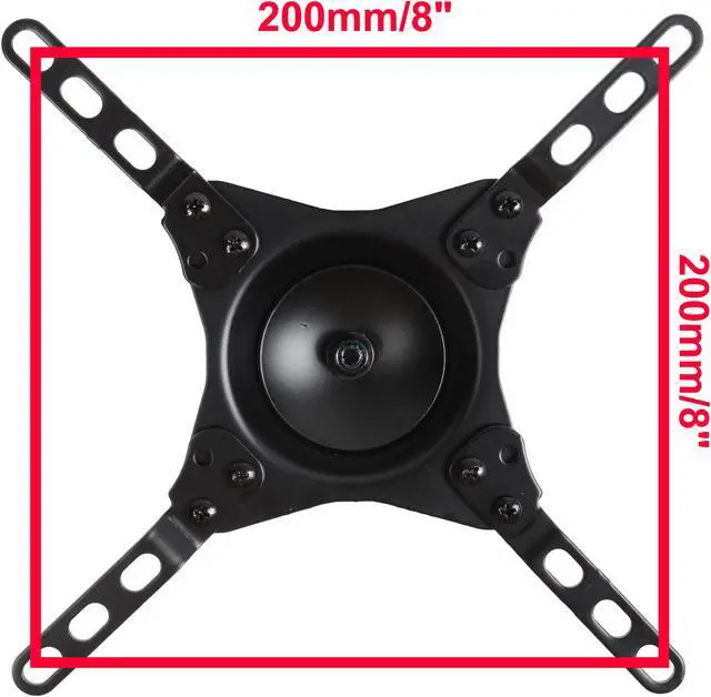 Alt view image 7 of 7 - VideoSecu Tilt LCD LED TV Wall Mount for 15 17 19 20 22 24 26 27 28 32 39 inch Monitor HDTV Flat Panel Screen Displays with VESA 200x200/ 200x100/ 100X100/ 75X75, sliding plate design W06