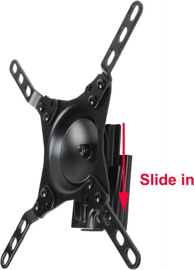 Alt view image 3 of 7 - VideoSecu Tilt LCD LED TV Wall Mount for 15 17 19 20 22 24 26 27 28 32 39 inch Monitor HDTV Flat Panel Screen Displays with VESA 200x200/ 200x100/ 100X100/ 75X75, sliding plate design W06