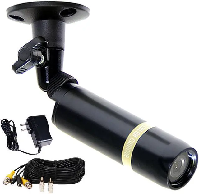 Main image of VideoSecu Bullet Weatherproof Indoor Outdoor Security Camera Built-in Sony CCD 3.6mm Wide View Angle Lens 480TVL with Power Supply and Cable for CCTV DVR Home Surveillance System A04