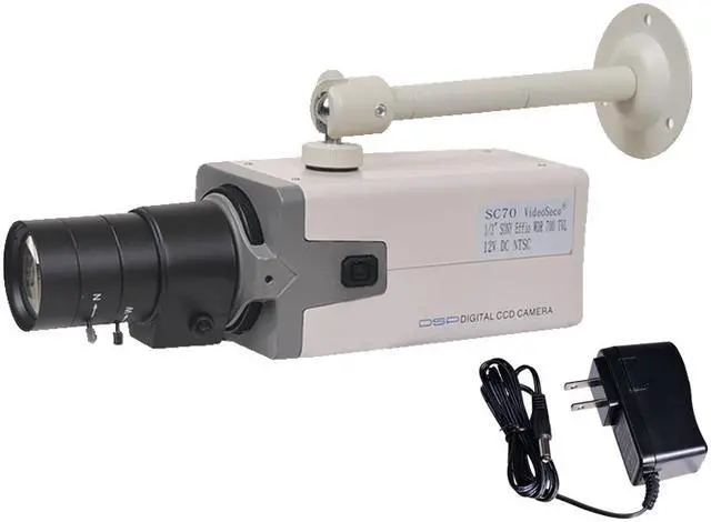 Main image of VideoSecu 700TVL High Resolution Security Camera Built-in 1/3 inch Sony CCD Effio 6 - 60mm Lens w/ Power & Bracket for CCTV DVR Surveillance System 1RS