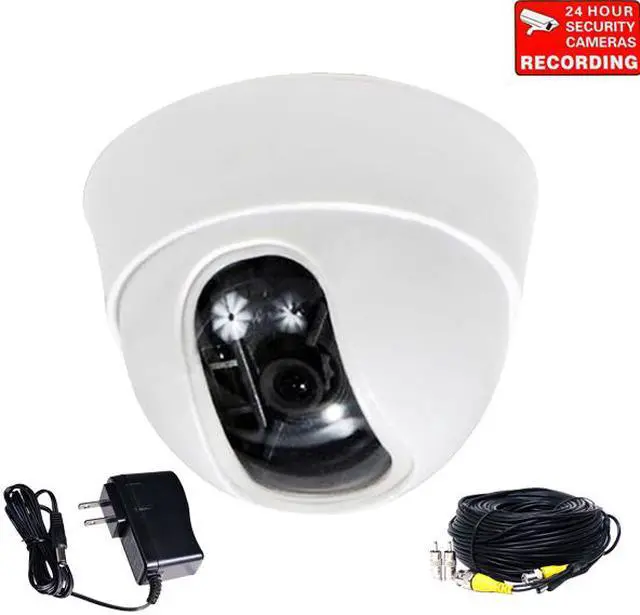 Main image of VideoSecu Dome Security Camera Built-in 1/3" Sony Effio CCD 600 TVL High Resolution 3.6mm Wide Angle Lens with Power Supply and Cable for CCTV DVR Home Surveillance System AN2